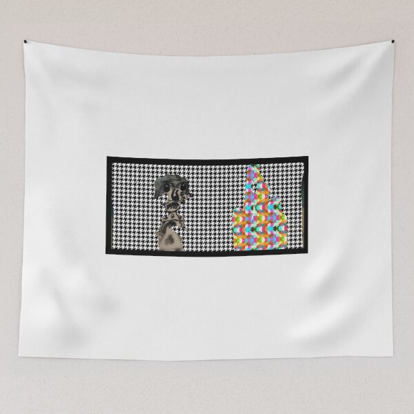 Item preview, Abstract Surrealist Mascot | Houndstooth Pattern Pop Art | Avant-Garde Character Design designed and sold by SergioMiklos.