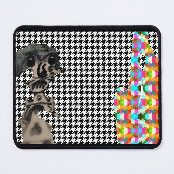 Item preview, Abstract Surrealist Mascot | Houndstooth Pattern Pop Art | Avant-Garde Character Design designed and sold by SergioMiklos.