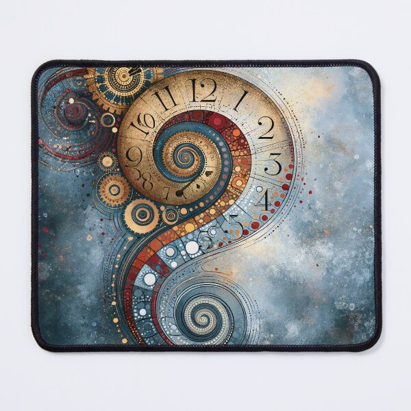 Item preview, Dot Art - Antique clock melting into waves designed and sold by Made-by-Gus.