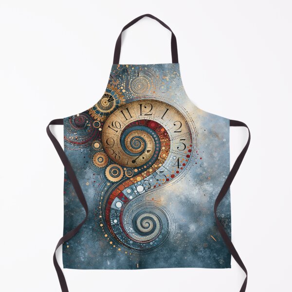 Item preview, Dot Art - Antique clock melting into waves designed and sold by Made-by-Gus.