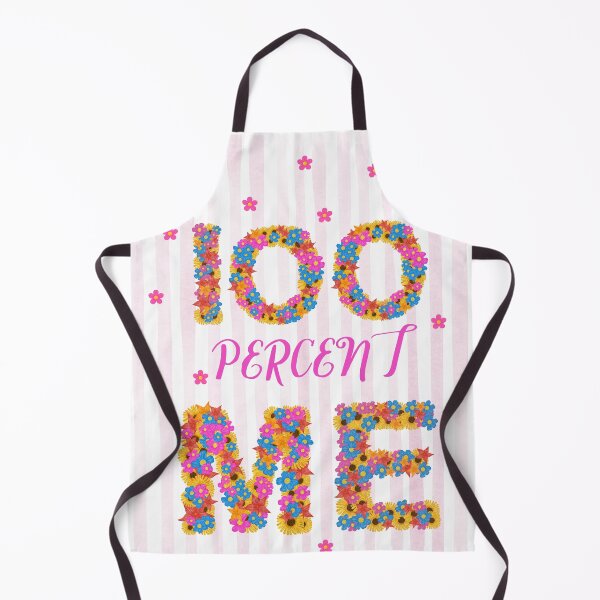 Item preview, The words "100 percent me" in a Pretty Flower Design designed and sold by Soulstar Designs.