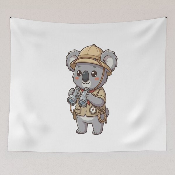 Item preview, Cute Explorer Koala With Binoculars designed and sold by Ella_Sketch.