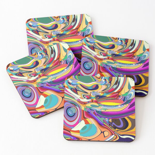 Item preview, Psychedelic Liquid Swirl Abstract – Trippy Color Melt Art designed and sold by singpentinkhepi.