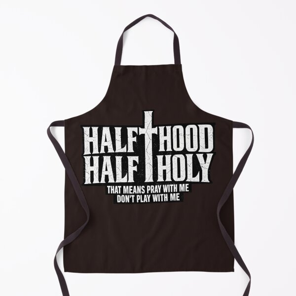 Item preview, Half Hood Half Holy Funny Saying Humor Christian designed and sold by faridman.