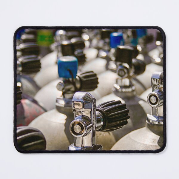 Item preview, Rows of scuba tanks in close up designed and sold by Photopat.
