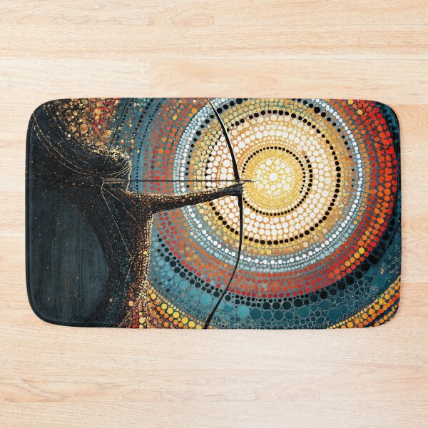 Item preview, Dot Art - Archer aiming at a glowing target designed and sold by Made-by-Gus.