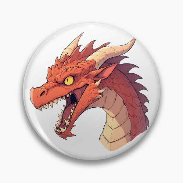 Item preview, Fierce Red Dragon Roaring – Fantasy Creature Illustration designed and sold by Karolina’s Cozy Creations.