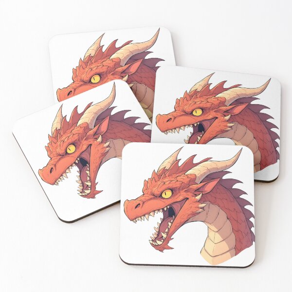 Item preview, Fierce Red Dragon Roaring – Fantasy Creature Illustration designed and sold by Karolina’s Cozy Creations.