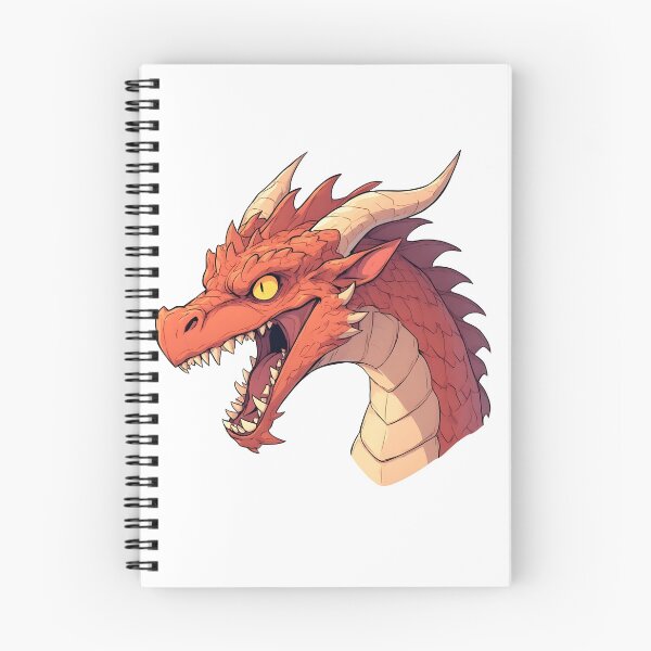 Item preview, Fierce Red Dragon Roaring – Fantasy Creature Illustration designed and sold by Karolina’s Cozy Creations.