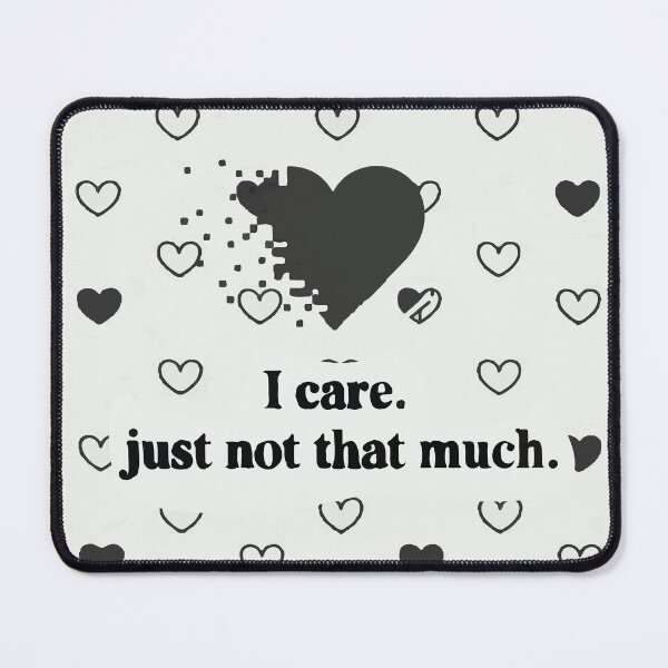 Item preview, I Care Just Not That Much Shirt – Funny Sarcastic Minimalist Quote Tee designed and sold by DigoCostaK7css.