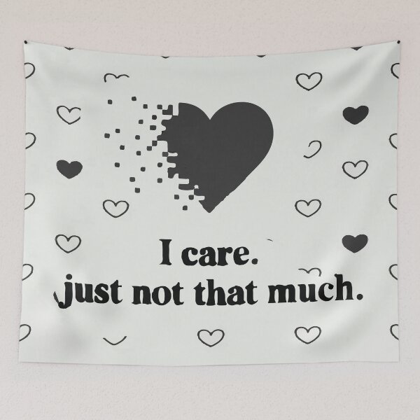 Item preview, I Care Just Not That Much Shirt – Funny Sarcastic Minimalist Quote Tee designed and sold by DigoCostaK7css.