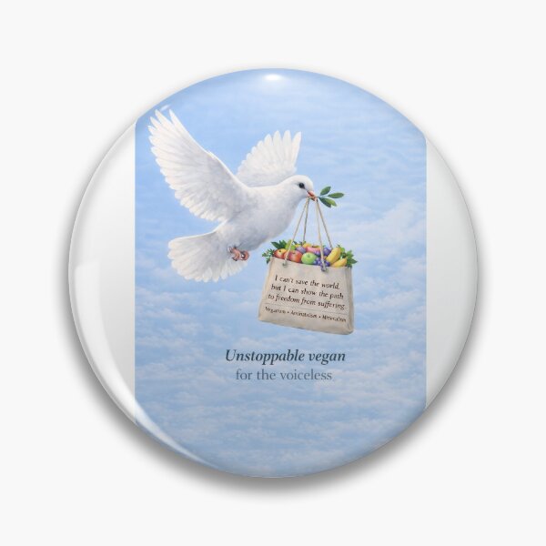 Item preview, Unstoppable Vegan for the voiceless designed and sold by RGUVegan.