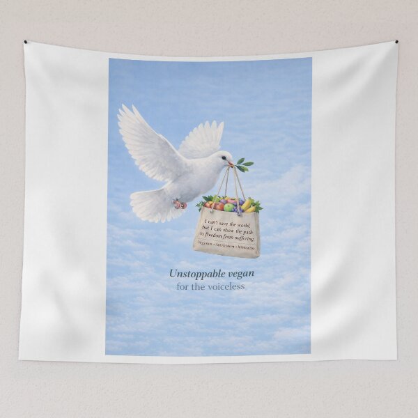 Item preview, Unstoppable Vegan for the voiceless designed and sold by RGUVegan.