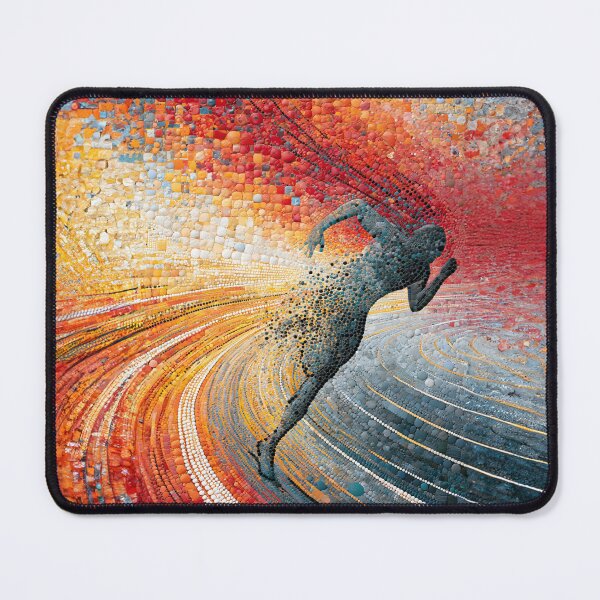 Item preview, Dot Art - Athlete sprinting on a track designed and sold by Made-by-Gus.