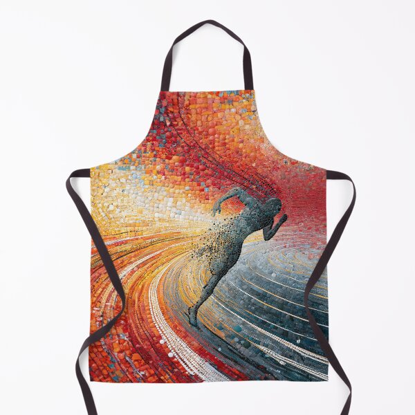 Item preview, Dot Art - Athlete sprinting on a track designed and sold by Made-by-Gus.