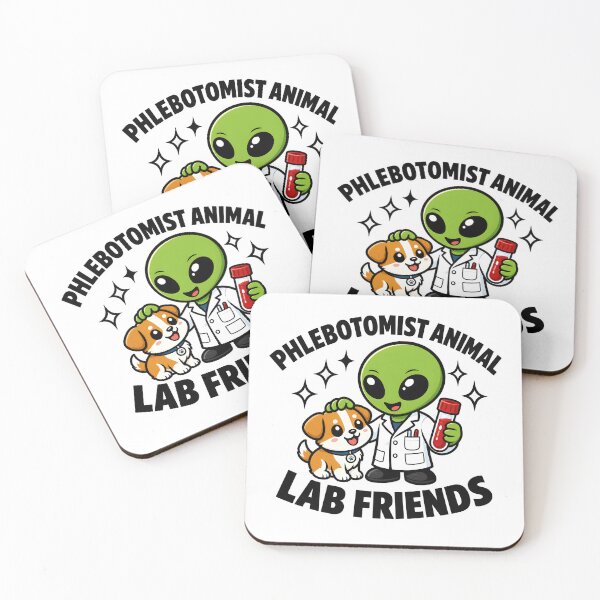 Item preview, Cute Alien Dog Phlebotomist Animal Lab Friends Funny Medical Technician Design for National Phlebotomist Recognition Week designed and sold by ClinicalHubs.