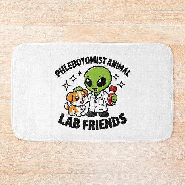 Item preview, Cute Alien Dog Phlebotomist Animal Lab Friends Funny Medical Technician Design for National Phlebotomist Recognition Week designed and sold by ClinicalHubs.