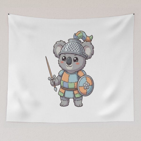 Item preview, Cute Knight Koala Patchwork Armor designed and sold by Ella_Sketch.