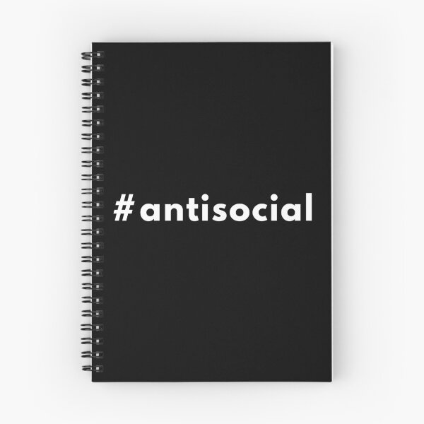 Item preview, Funny #Antisocial Quote Design | Sarcastic Introvert Humour | Minimalist Hashtag Style designed and sold by Brightful Creations .