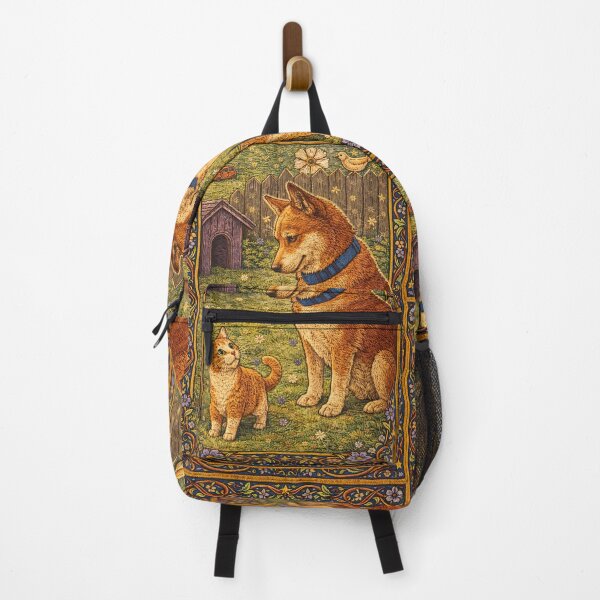 Item preview, Faux Embroidery Cat and Dog Friendship designed and sold by doinitzart.