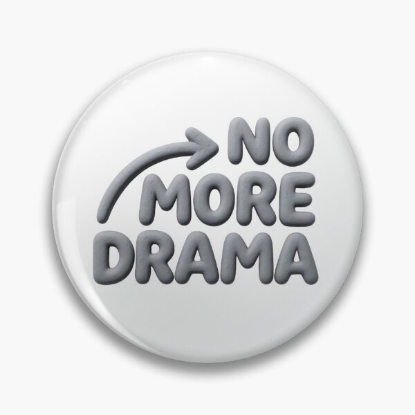 Item preview, No More Drama – Trendy 3D Clay Typography designed and sold by RDproject.