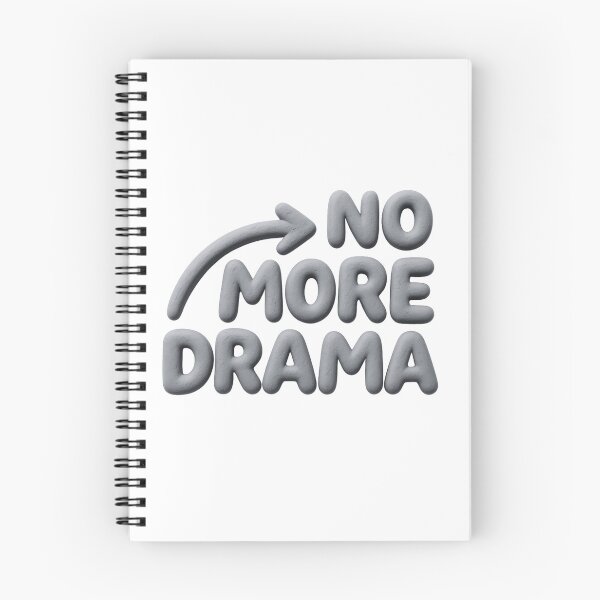 Item preview, No More Drama – Trendy 3D Clay Typography designed and sold by RDproject.