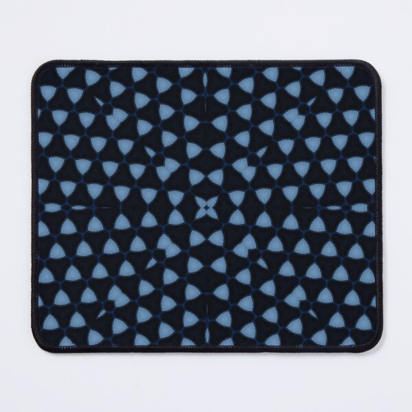 Item preview, Dark Blue Geometric Triangle Kaleidoscope Seamless Pattern designed and sold by IntelliMindDesigns.