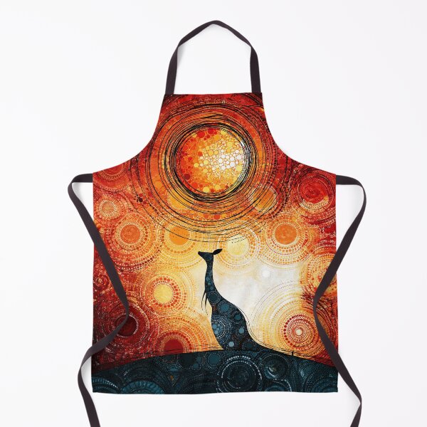 Item preview, Dot Art - Kangaroo standing beneath a blazing sun designed and sold by Made-by-Gus.