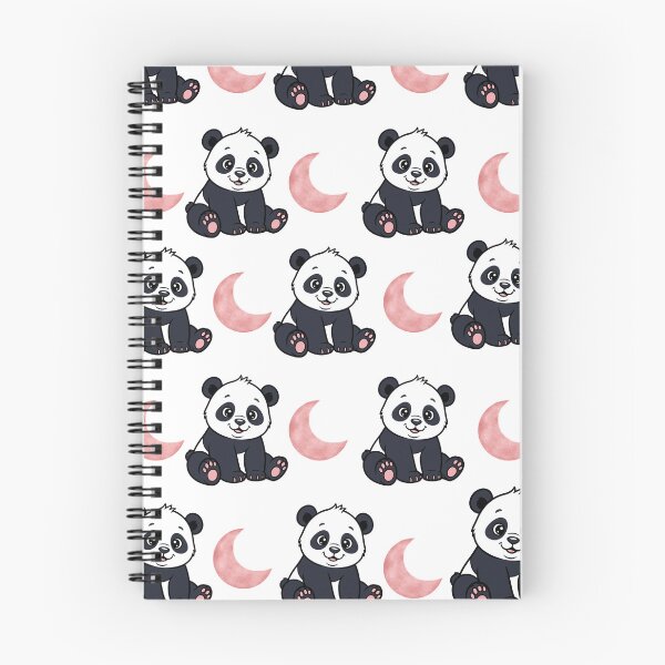 Item preview, Cute Panda Moon Pattern – Kawaii Pink Celestial Animal Gift Design designed and sold by lunadesignsmoon.