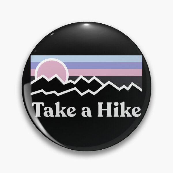 Item preview, Vintage Take a Hike Mountain Sunset Hiking Adventure designed and sold by RareBunny.