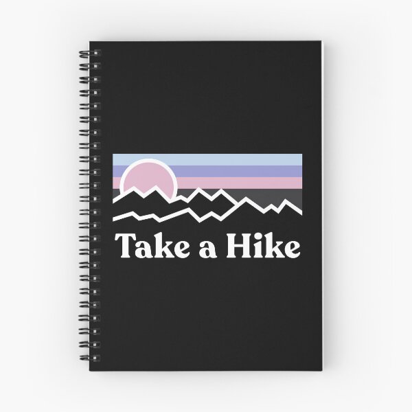 Item preview, Vintage Take a Hike Mountain Sunset Hiking Adventure designed and sold by RareBunny.
