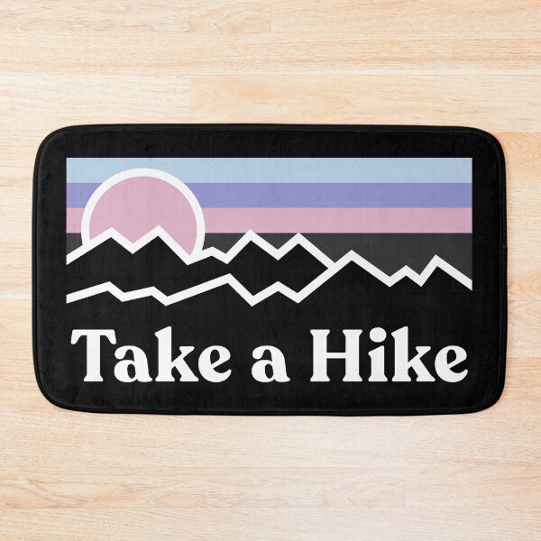 Item preview, Vintage Take a Hike Mountain Sunset Hiking Adventure designed and sold by RareBunny.