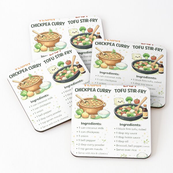 Item preview, Vegan Recipes designed and sold by RGUVegan.