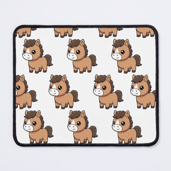 Item preview, Cute Mini Horse Pattern – Kawaii Animal Seamless Design for Horse Lovers designed and sold by lunadesignsmoon.
