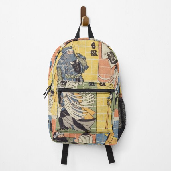 Item preview, Vintage Edo Firefighters - Colorful Japanese Ukiyo-e Art Print designed and sold by Kokeshidreams.