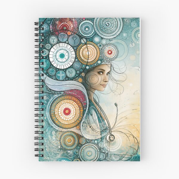 Item preview, Dot Art - Nurse standing with a calm expression designed and sold by Made-by-Gus.