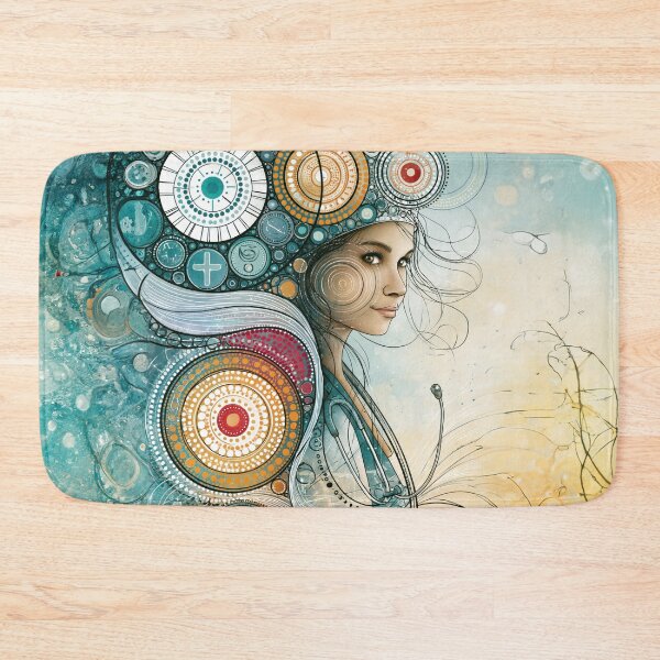 Item preview, Dot Art - Nurse standing with a calm expression designed and sold by Made-by-Gus.