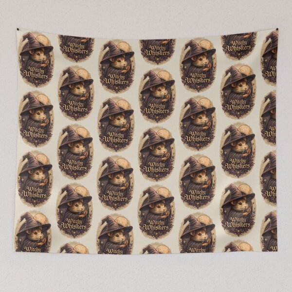 Item preview, Cute Hamster Witch in a Cozy Night – Gothic Magic Animal Art designed and sold by Pick'n Quick.