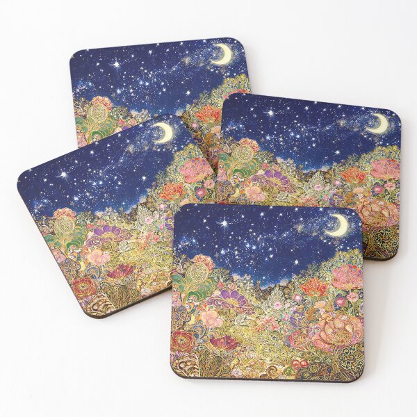 Item preview, Gustav Klimt Flower Garden Night designed and sold by maniacfitness.