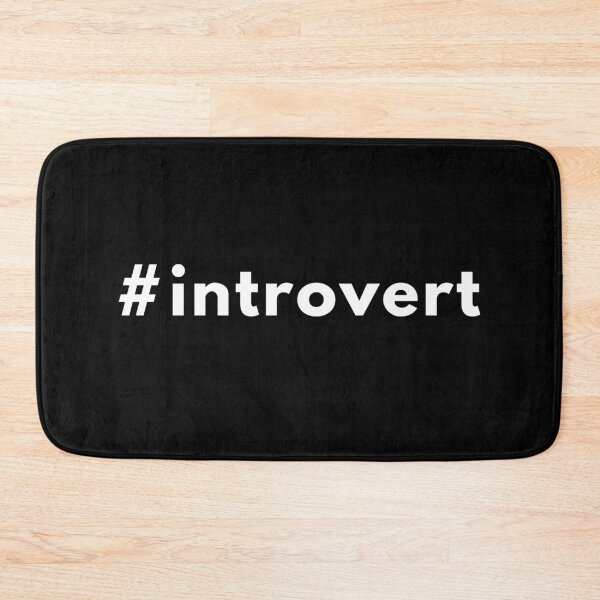 Item preview, Funny #Introvert Quote Design | Sarcastic Minimalist Humour | Witty Hashtag Style designed and sold by Brightful Creations .