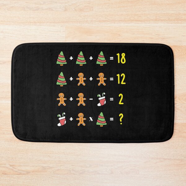 Item preview, Christmas Math Riddle Ugly Christmas Sweater Nerd designed and sold by Lenny Stahl.
