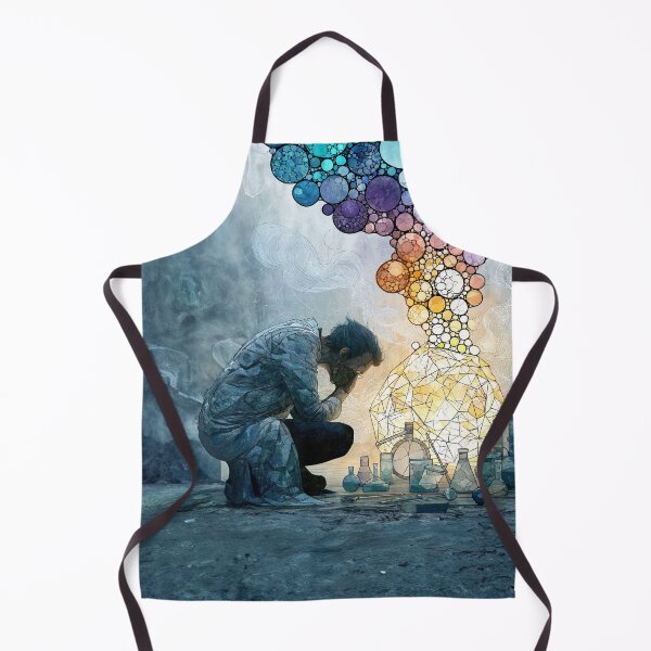Item preview, Dot Art - Scientist studying a glowing crystal designed and sold by Made-by-Gus.