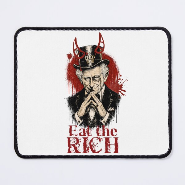 Item preview, Eat The Rich Print / Charles anti capitalism designed and sold by Thehatinthecat.