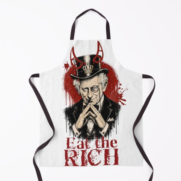 Item preview, Eat The Rich Print / Charles anti capitalism  designed and sold by Thehatinthecat.