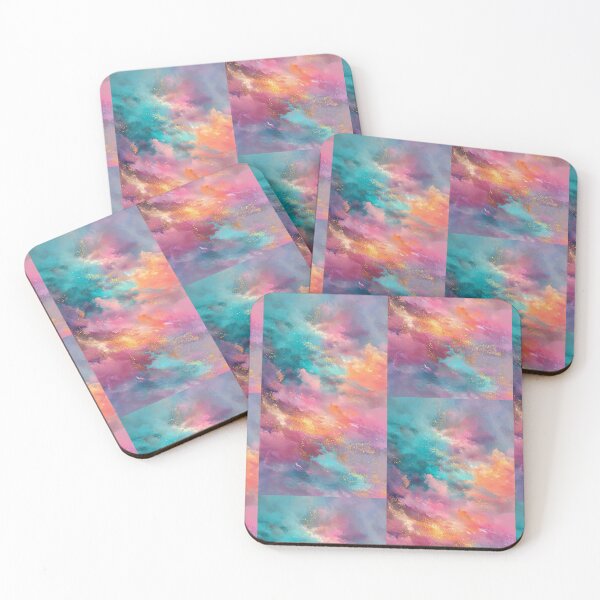 Item preview, Dreamy Cloudburst - Abstract Pastel Sky Painting. designed and sold by KeerthiCuteFind.