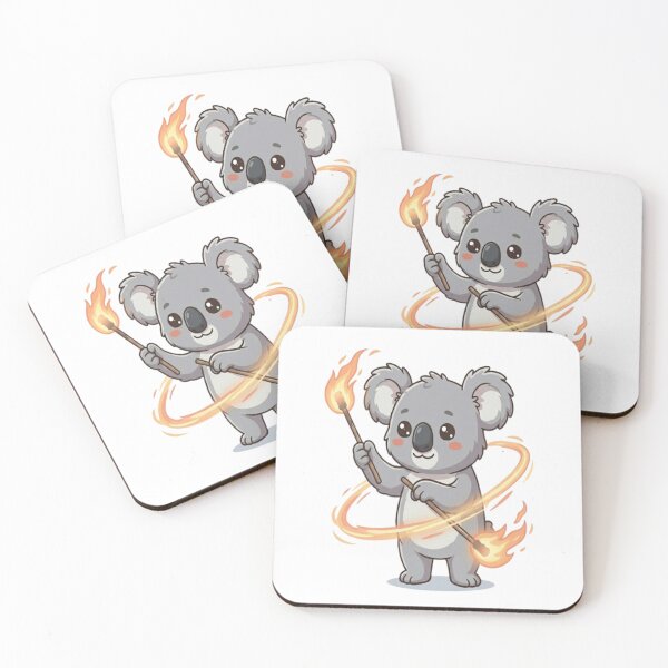 Item preview, Cute Koala Fire Dancer Performer designed and sold by Ella_Sketch.