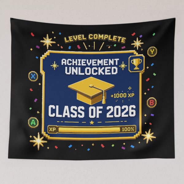Item preview, Class Of 2026 Achievement Unlocked designed and sold by xmoudx.