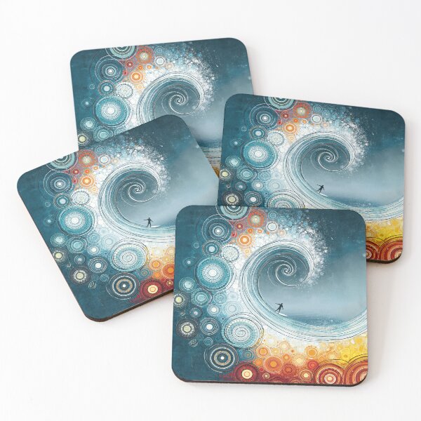 Item preview, Dot Art - Surfer riding a giant wave designed and sold by Made-by-Gus.