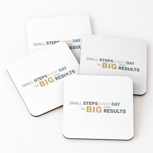 Item preview, Small steps every day lead to big results. designed and sold by MaciejErdon.