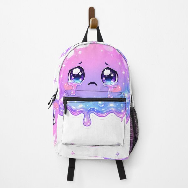Item preview, Sad Kawaii Jelly Sticker | Crying Needoh Slime Character | Cute Pastel Aesthetic Glossy Blob designed and sold by Bhaskar Digital Art.